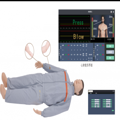 高级心肺复苏模拟人（计算机控制-无线连接）